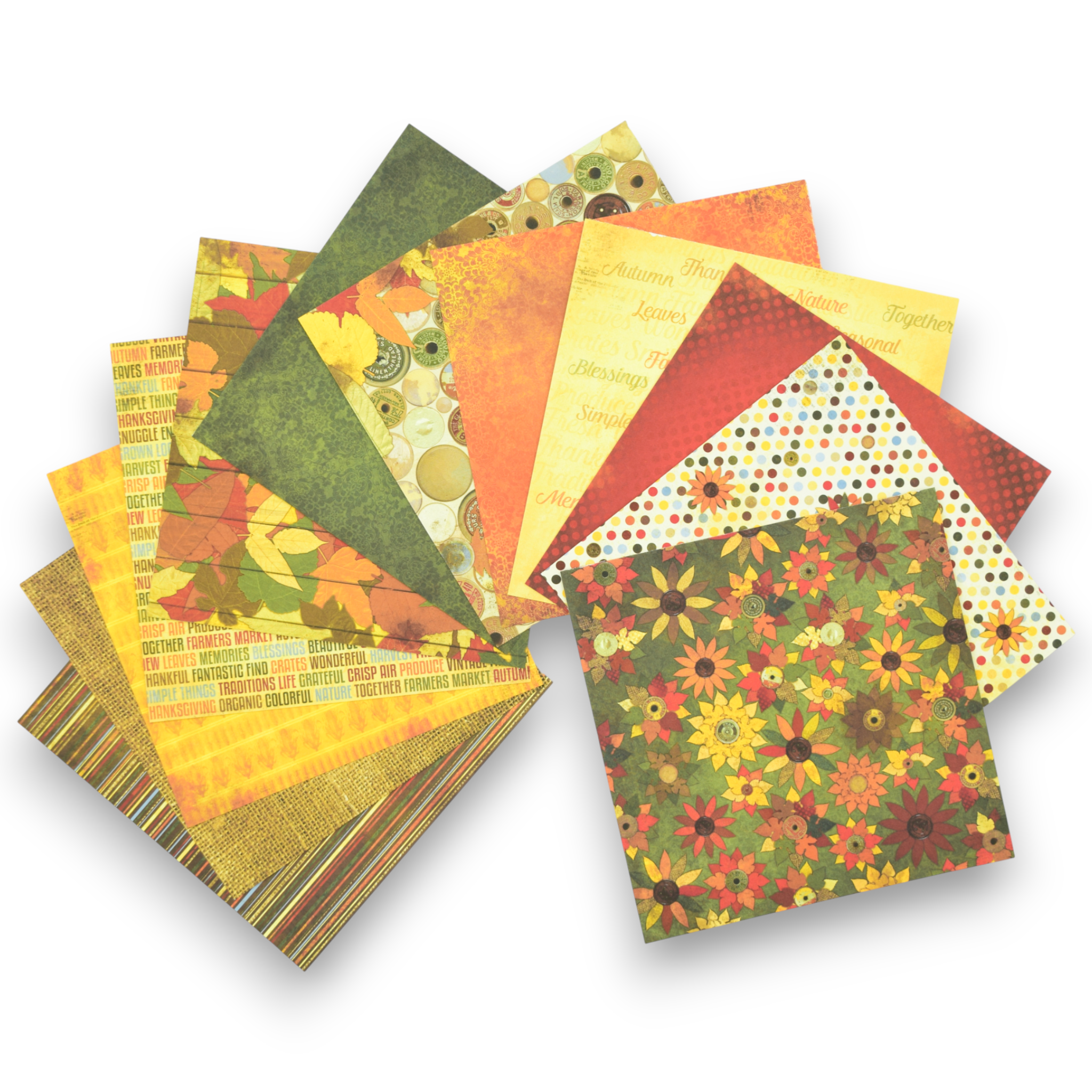 Happy Harvest - 6x6 Patterned Paper Pack